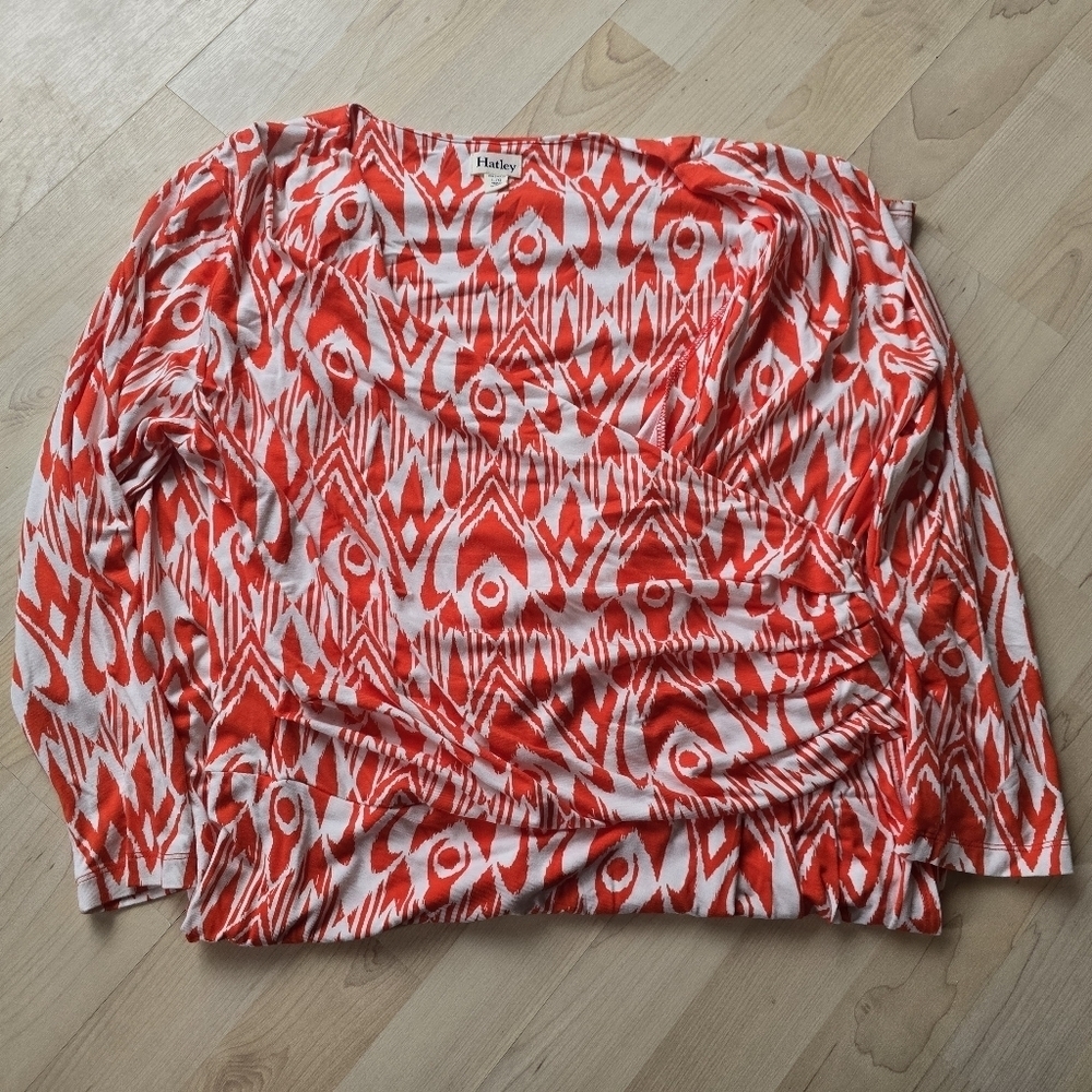 Hatley Mock Wrap Dress Size Large